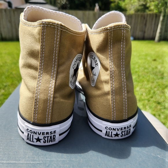 Converse Men\'s Chuck Taylor All Star Hi \'Burnt Honey\' Canvas Sneakers Shoes New main image 4